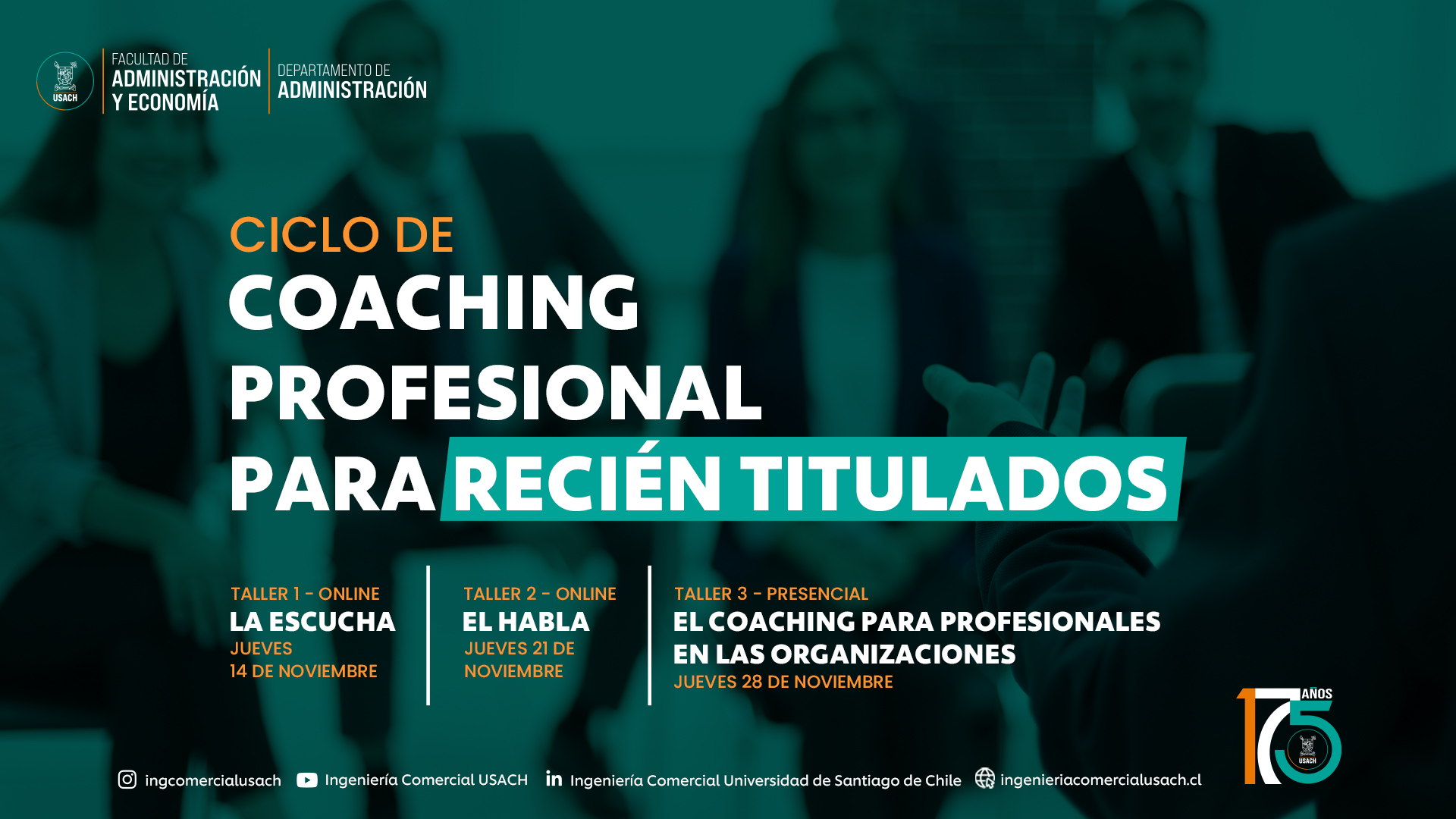 CICLO DE COACHING PROFESIONAL PARA RECIÉN TITULADOS/AS